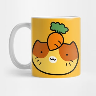 Carrot Tabby Cat Face Mug